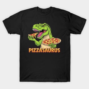 Dinosaur T Rex Pizza Pizzasaurus Party Men Boys T-Shirt